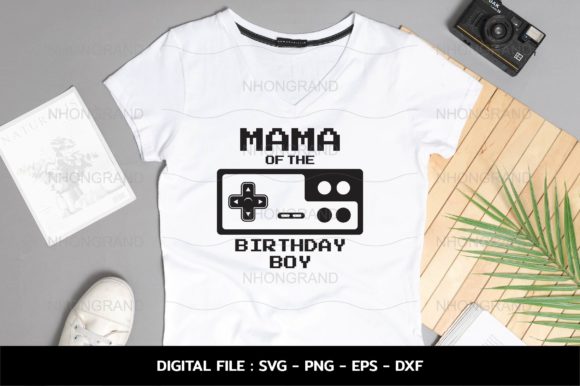 Birthday Boy Mom Joystick Video Game Graphics and Crafts