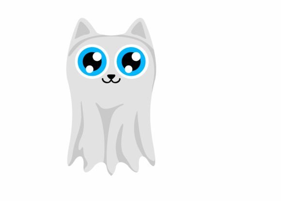 Cute Ghost Cat Svg, Halloween Svg Review
