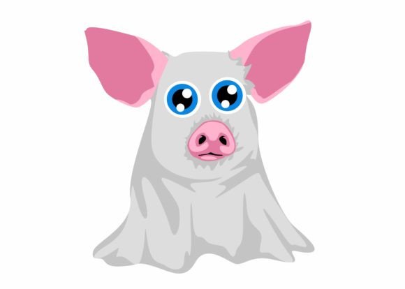 Cute Ghost Pig Svg, Halloween Svg Graphics and Crafts Review