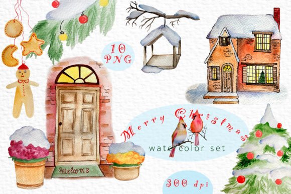Merry Сhristmas Watercolor Set: A Brand Designer’s Review